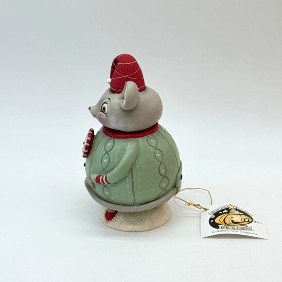 Bethany Lowe Johanna Parker Spencer Squeak Dreams Jar Christmas Mouse Merrymint - Picture 6 of 11